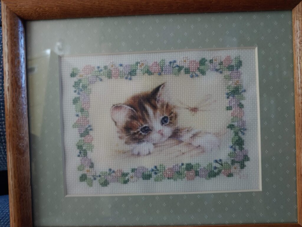 Thirsty Cat - Cross Stitch Kit